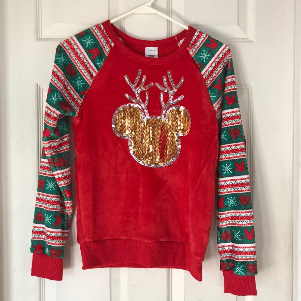 Disney Christmas Sweater Mickey Mouse Small NWT